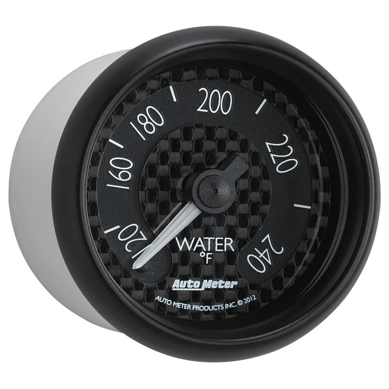 
                      
                        Autometer GT Series 52mm Mechanical 120-240 Deg F Water Temperature Gauge
                      
                    