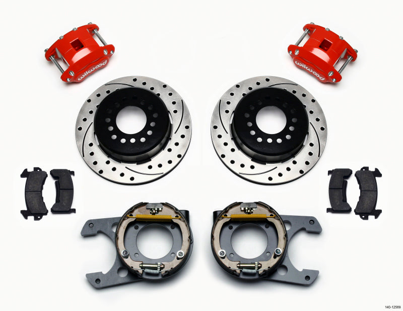 Wilwood D154 P/S Park Brake Kit Chevy C-10 2.42 Offset 5-lug