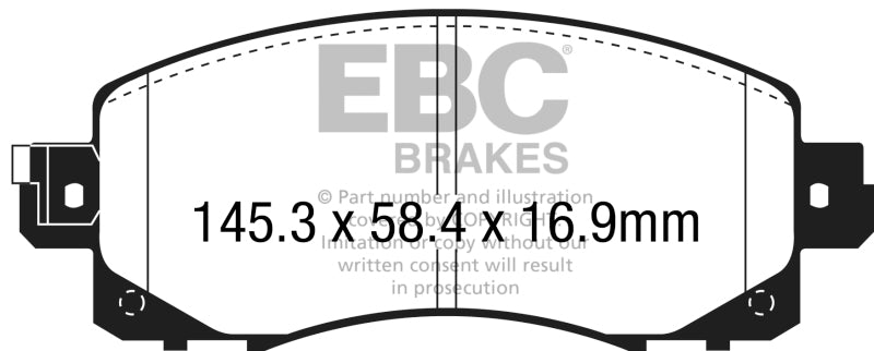 Klocki hamulcowe EBC 2022+ Subaru WRX 2.4T Yellowstuff – przód