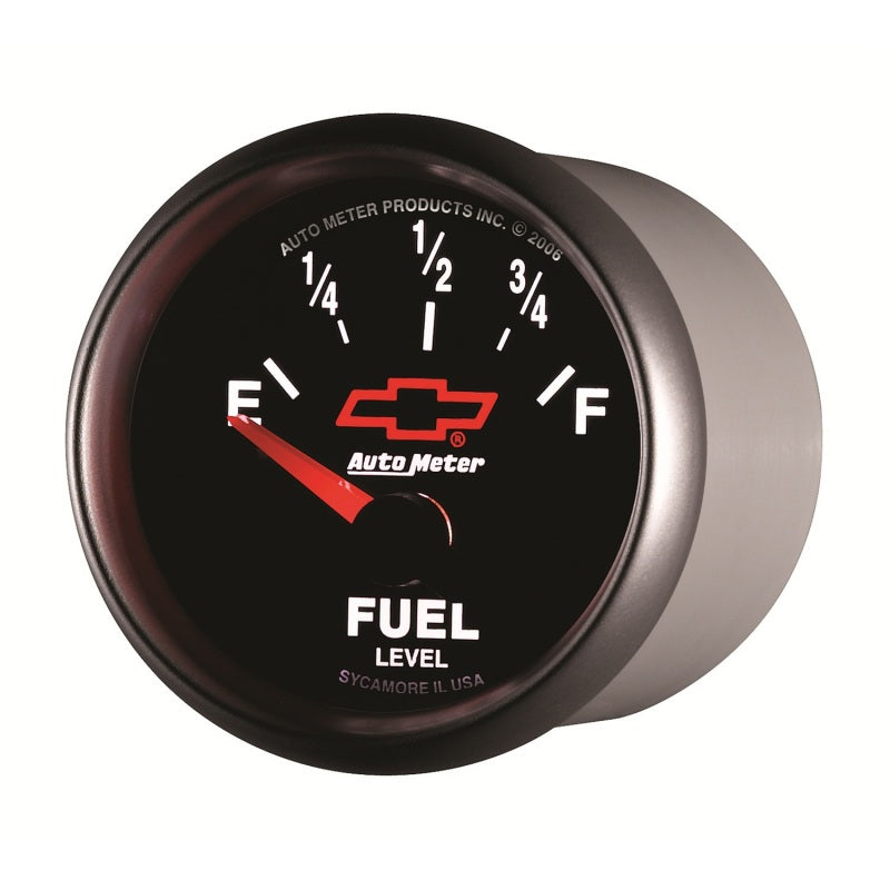 
                      
                        Autometer GM Bowtie Black 2-1/16 Fuel Level, 0-90 , Air-Core 8-18V
                      
                    