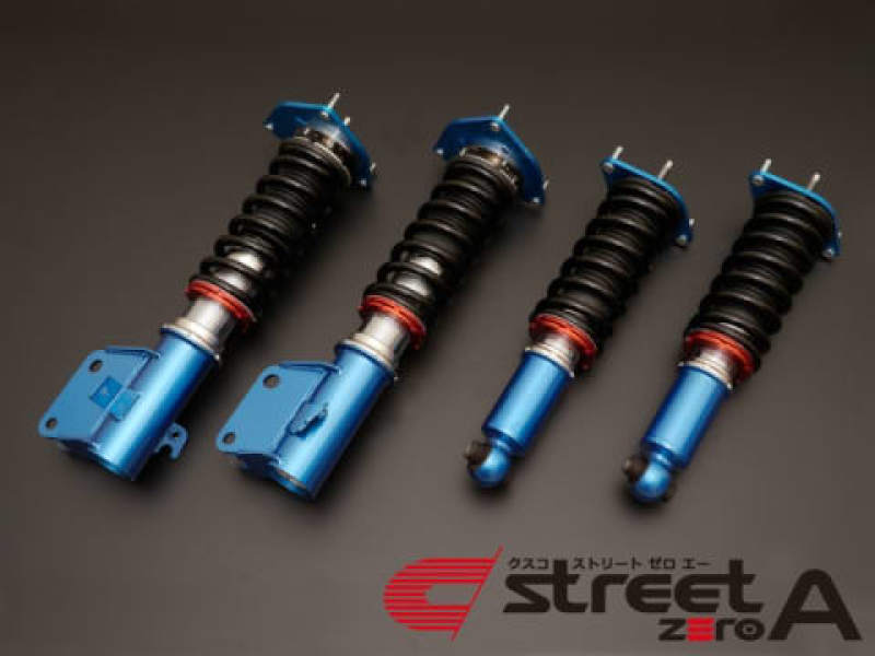 Cusco Gewindefahrwerk Street Zero A vorne – Kissen / hinten – Gummi oben 2015+ NUR WRX STI