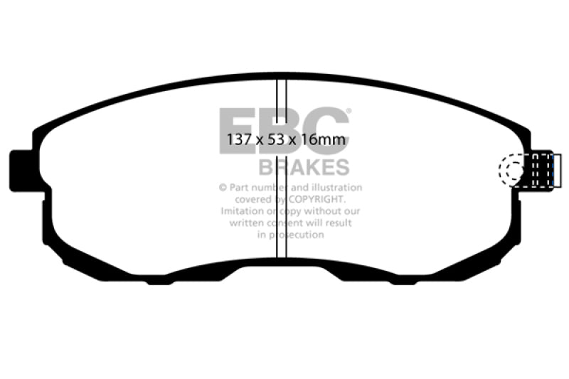 
                      
                        EBC 02-03 Infiniti G20 2.0 Yellowstuff Front Brake Pads
                      
                    