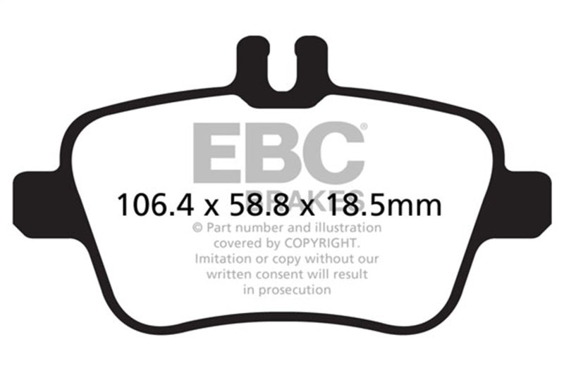 
                      
                        EBC 13+ Mercedes-Benz CLA250 2.0 Turbo Yellowstuff Rear Brake Pads
                      
                    