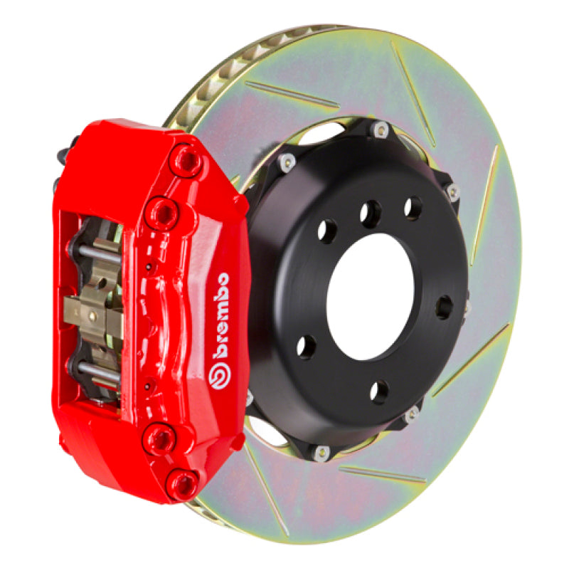 Brembo 00-06 Celica/03-07 Matrix/04-10 tC Fr GT BBK 4Pist Cast 2pc 328x28 2pc Rotor Slot Type1-Red