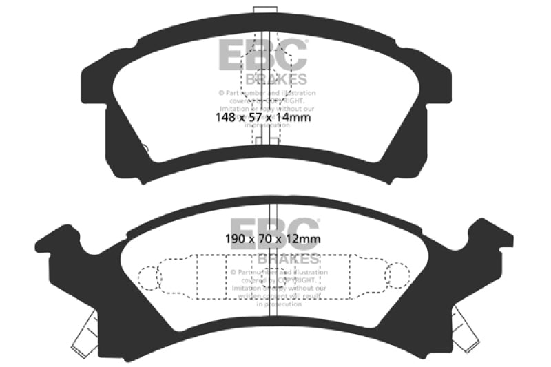 
                      
                        EBC 91-95 Buick Skylark 2.3 Redstuff Front Brake Pads
                      
                    