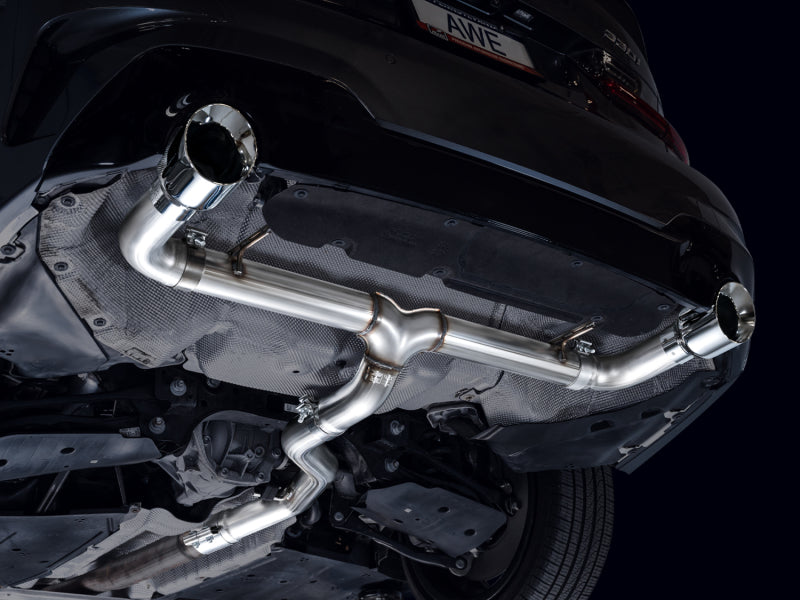 
                      
                        AWE 19–23 BMW 330i / 21–23 BMW 430i Base G2X Track Edition Axle Back Auspuff – Chrom Silber
                      
                    