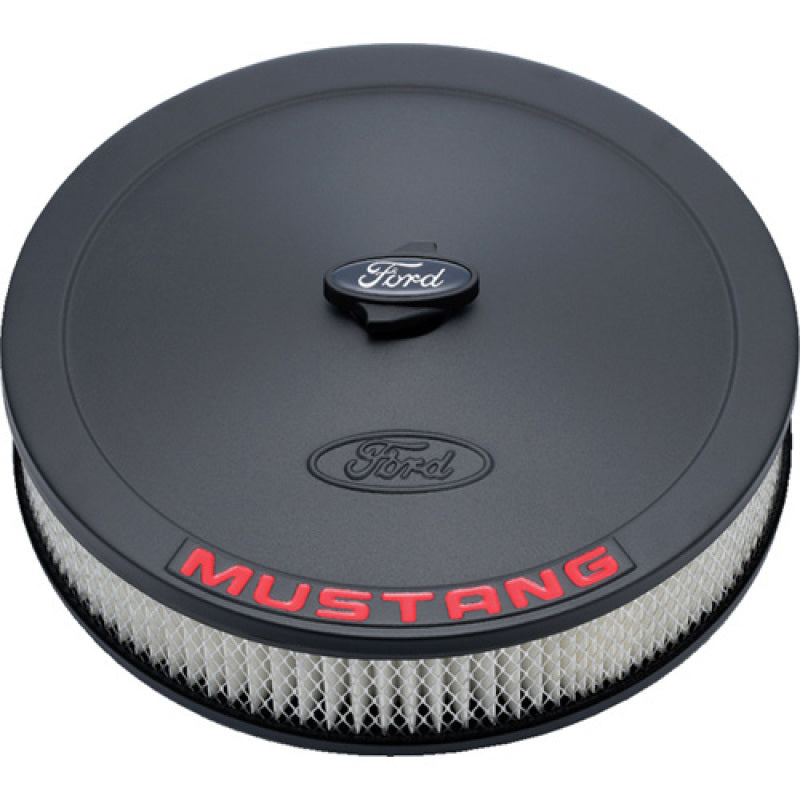 
                      
                        Ford Racing Air Cleaner Kit - Black Crinkle Finish w/ Red Mustang Emblem
                      
                    