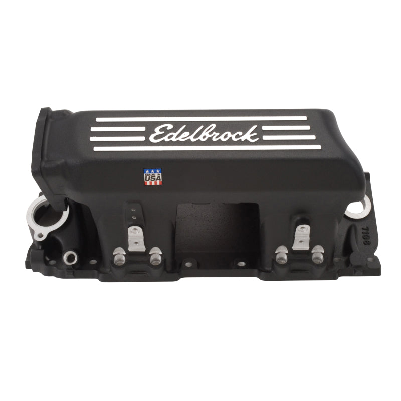 Edelbrock Manifold EFI Pro-Flo XT BB Chevy Rect Port Heads Black Powder Coated