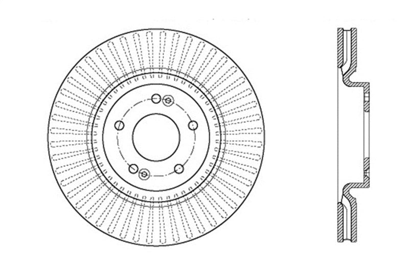 StopTech Drilled Sport Brake Rotor