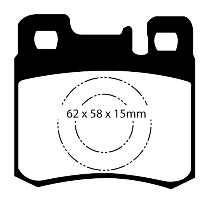 
                      
                        EBC 98-00 Mercedes-Benz E300 TD 3.0 TD Yellowstuff Rear Brake Pads
                      
                    