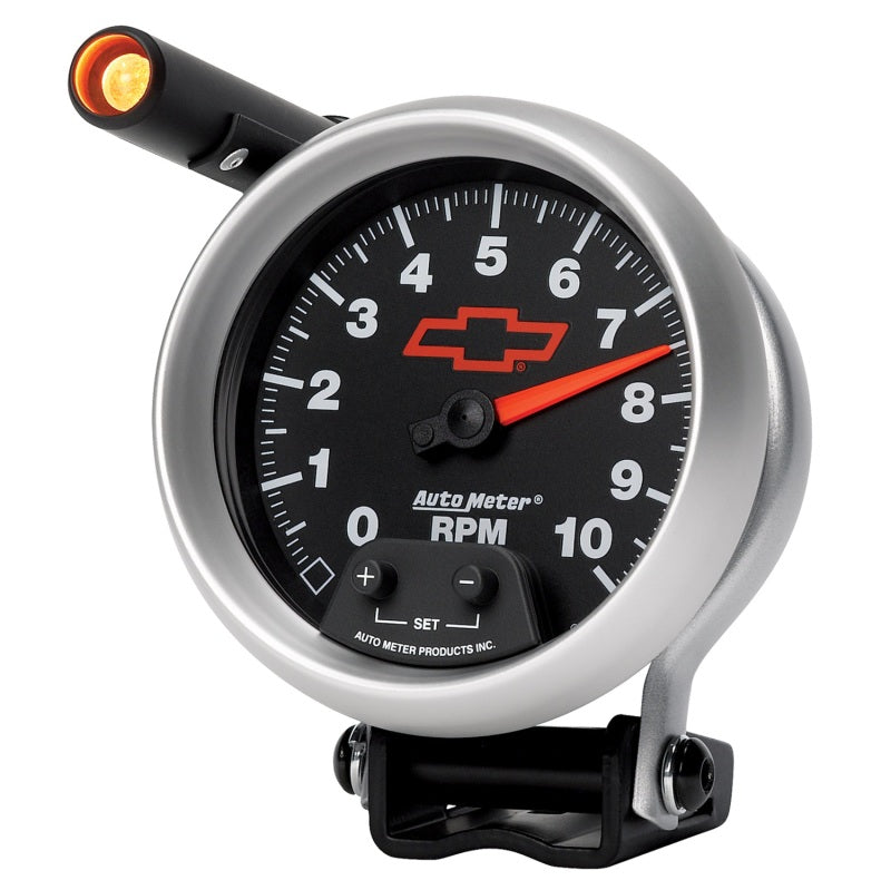 
                      
                        Autometer GM Red Bowtie Black 3-3/4in 0-10000 RPM Pedestal Mount Tachometer Quick-Lite
                      
                    