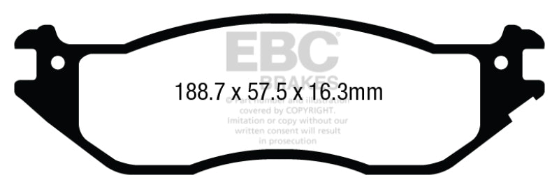 
                      
                        EBC 04-07 Ford Econoline E150 4.6 Yellowstuff Front Brake Pads
                      
                    