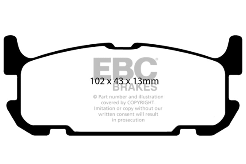 
                      
                        EBC 04-05 Mazda Miata MX5 1.8 (Sports Suspension) Greenstuff Rear Brake Pads
                      
                    