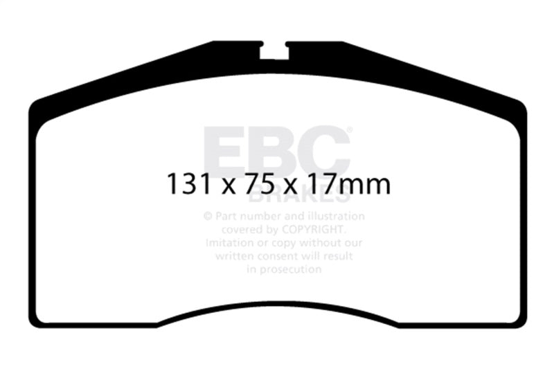 EBC 92-95 Porsche 928 5.4 Greenstuff Front Brake Pads