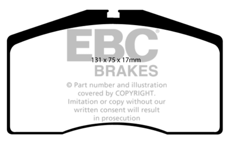 
                      
                        EBC 92-95 Porsche 928 5.4 Greenstuff Front Brake Pads
                      
                    