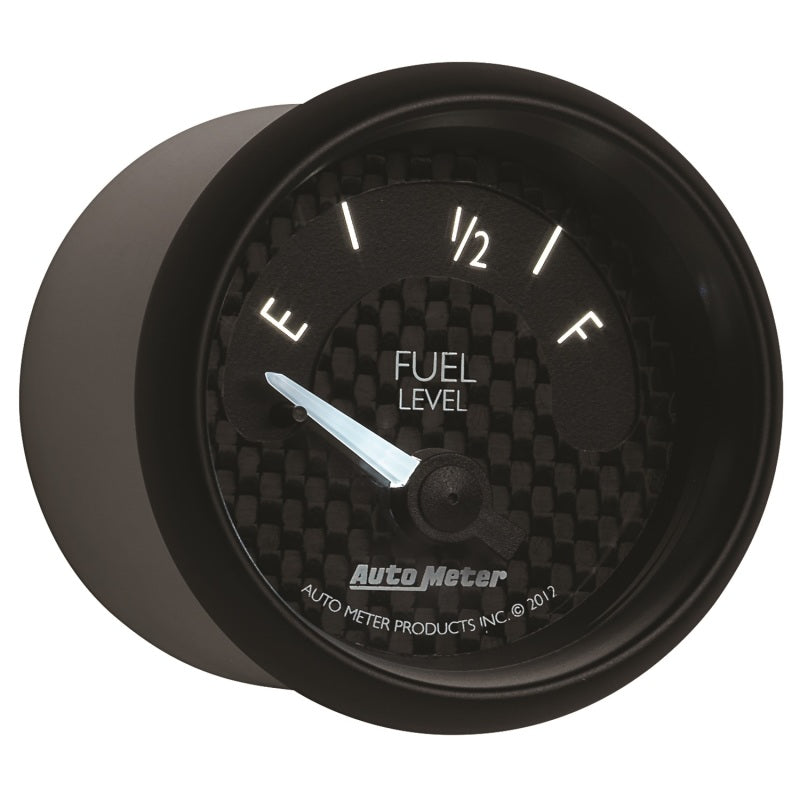 
                      
                        Autometer GT Series 52mm Short Sweep Electronic 73-10 ohms Fuel Level (For most Ford and Chrysler)
                      
                    