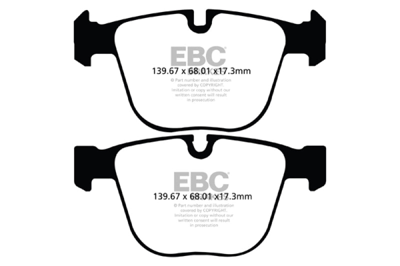 
                      
                        EBC 10+ BMW 535i 3.0 Twin Turbo GT (F07) Redstuff Rear Brake Pads
                      
                    