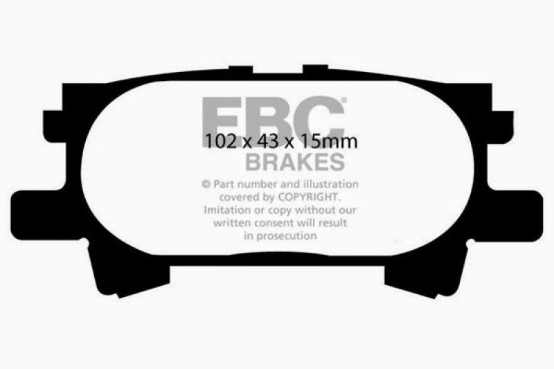 
                      
                        EBC 04-07 Lexus RX330 3.3 Greenstuff Rear Brake Pads
                      
                    