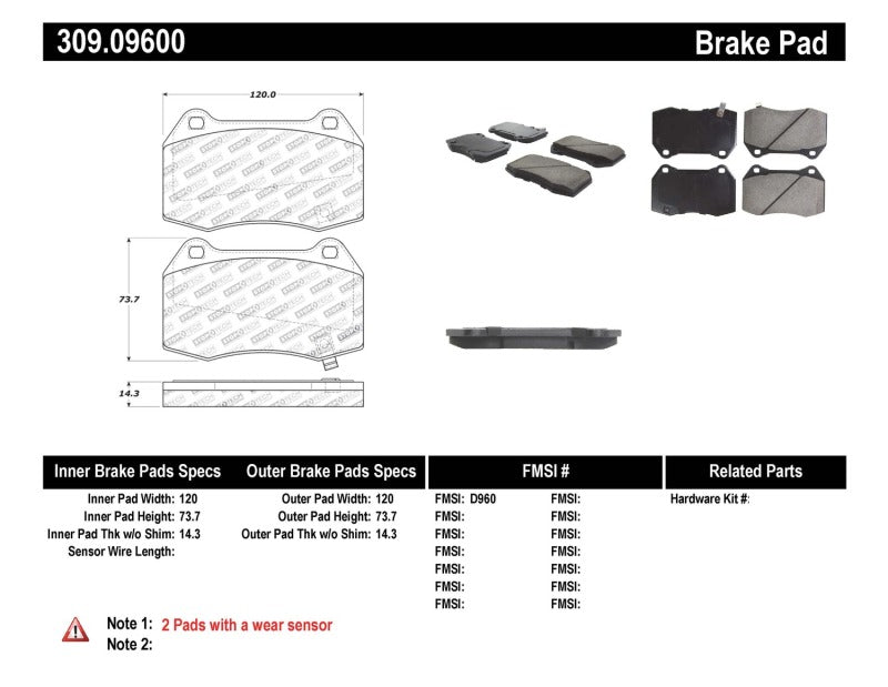 
                      
                        StopTech Performance 02-07 350z/G35 w/ Brembo Front Brake Pads
                      
                    