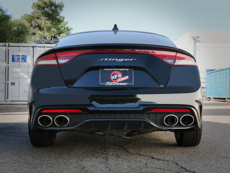 
                      
                        aFe Gemini XV 3in to Dual 2-1/2in 304 SS Cat-Back Exhaust w/ Cut-Out 18-21 Kia Stinger L4-2.0L (t)
                      
                    