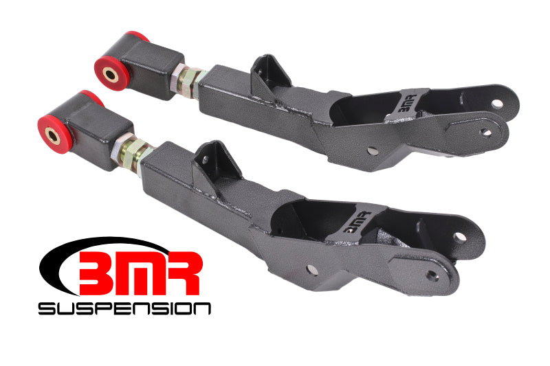 BMR 10-15 Camaro der 5. Generation, hintere untere Querlenker, am Auto einstellbar (Polyurethan) – Schwarzer Hammerschlag