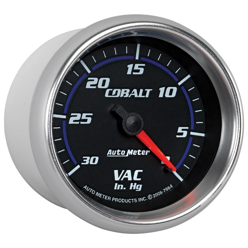 
                      
                        Autometer Cobalt 2-5/8in. / 0-30 IN HG / Mechanical Vacuum Gauge
                      
                    