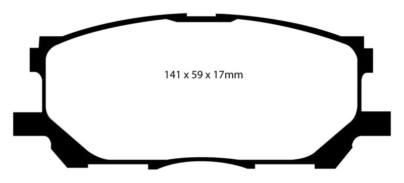 
                      
                        EBC 04-07 Lexus RX330 3.3 Yellowstuff Front Brake Pads
                      
                    