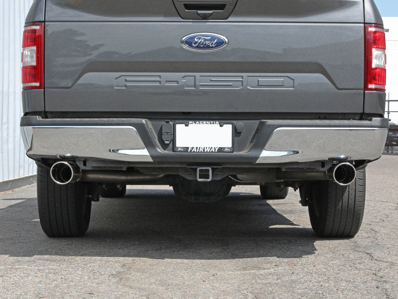 aFe Vulcan Series 3 cale 304SS Cat-Back z polerowanymi końcówkami 15-20 Ford F-150 V6 2.7L/35L(tt) / V8 5.0L