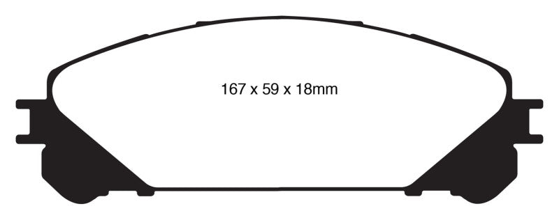 
                      
                        EBC 10+ Lexus RX350 3.5 (Japan) Greenstuff Front Brake Pads
                      
                    