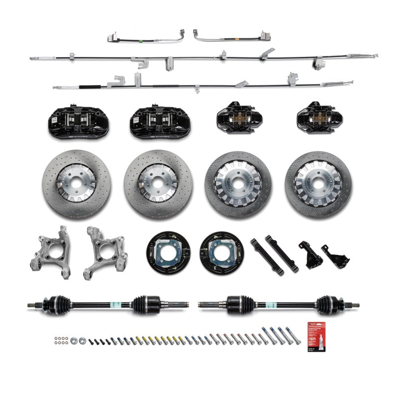 Ford Racing 15-21 Mustang GT/ 2.3L EcoBoost GT350R Brake Upgrade Kit - Black