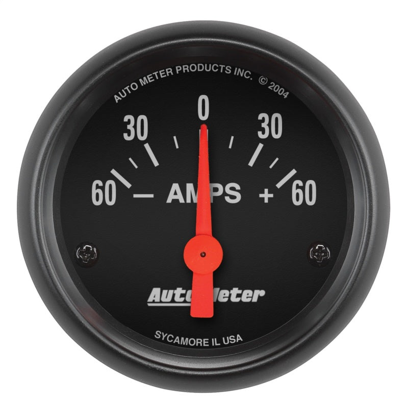 Autometer Ammeter 52mm 60A Electric Z-Series Gauge