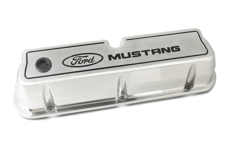 
                      
                        Ford Racing Ford 289/302/351W Druckguss-Ventildeckel – poliert mit schwarzem Logo
                      
                    