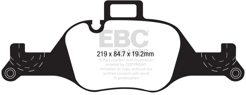 EBC 2017+ BMW 530 G30 Greenstuff Front Brake Pads