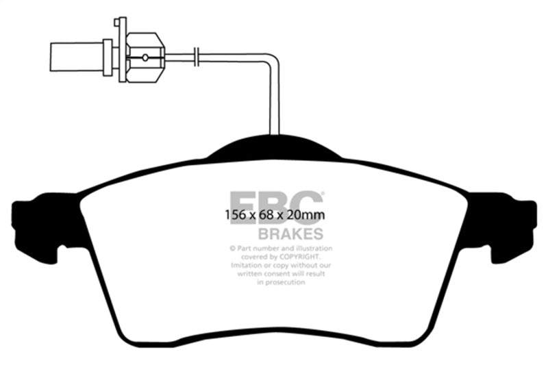 
                      
                        EBC 00 Volkswagen Eurovan 2.8 (ATE) with Wear Leads Greenstuff Front Brake Pads
                      
                    