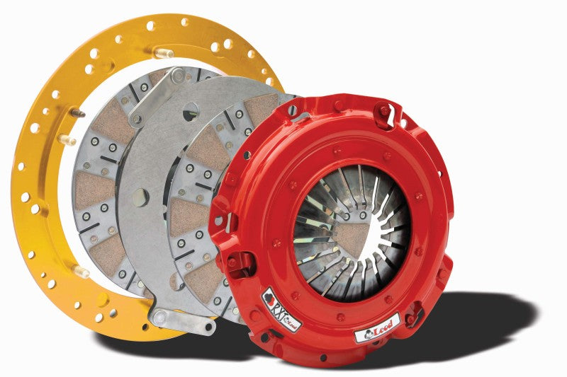 McLeod RXT Twin Disc Clutch 6 Bolt LS Motor 9 11/16 x 1 1/8 x 10 BRZ Facing w/Aluminum Flywheel