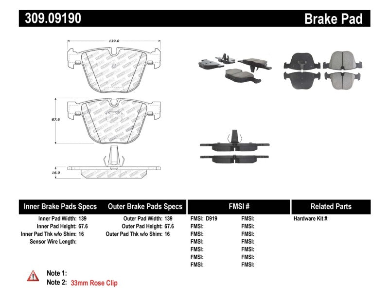 
                      
                        StopTech Performance 06-09 BMW M5 E60 / 07-09 M6 E63/E63 Rear Brake Pads
                      
                    