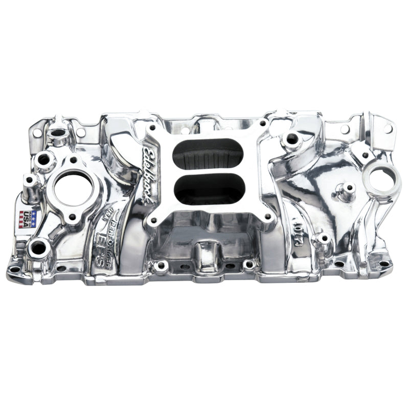 Edelbrock SBC Performer Eps Polished Manifold