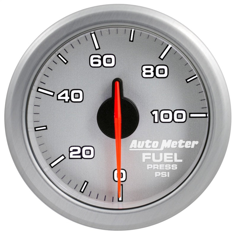 Autometer Airdrive 2-1/6in Fuel Pressure Gauge 0-100 PSI - Silver