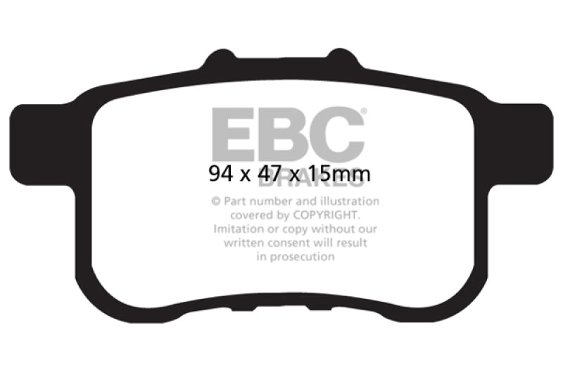 
                      
                        EBC 09-14 Acura TSX 2.4 Greenstuff Rear Brake Pads
                      
                    