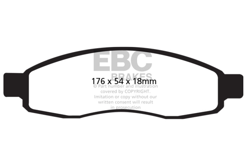 
                      
                        EBC 04-05 Infiniti QX56 5.6 Yellowstuff Front Brake Pads
                      
                    