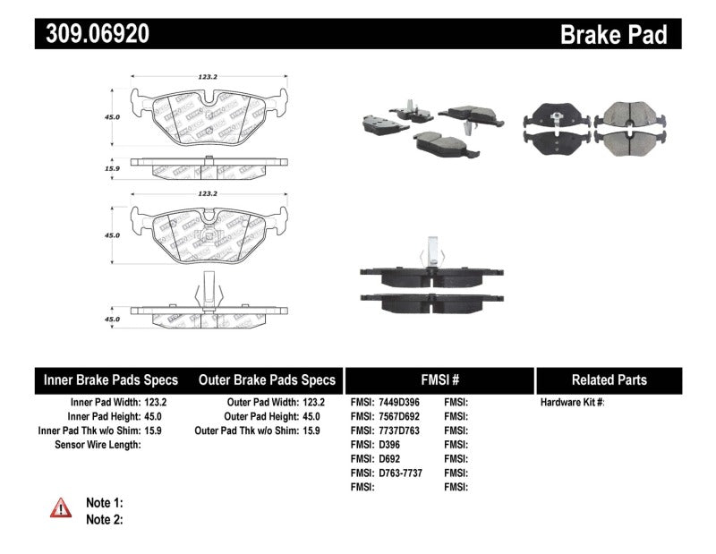 
                      
                        StopTech Performance 01-02 BMW Z3 / 03-09 Z4 / 10/90-07 3 Series / 99-09 Saab 9-5 Rear Brake Pads
                      
                    