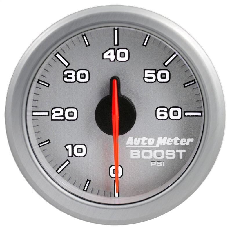 
                      
                        Autometer Airdrive 2-1/6in Boost Gauge 0-60 PSI - Silver
                      
                    