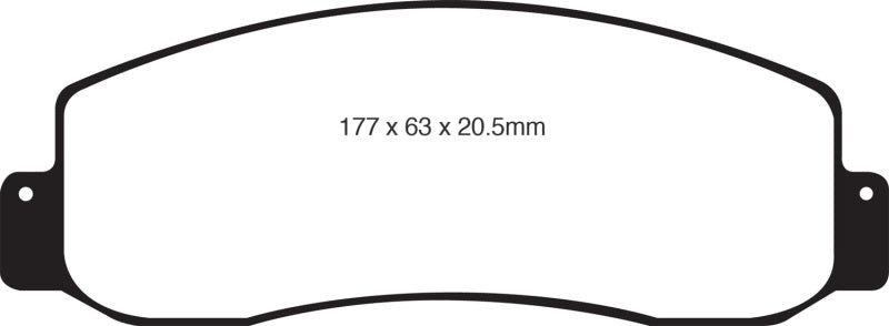 EBC 05-07 Ford F250 (inc Super Duty) 5.4 (2WD) Extra Duty Front Brake Pads