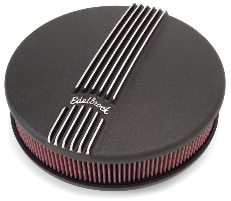 
                      
                        Edelbrock Air Cleaner Classic Series Round Aluminum Top Cloth Element 14In Dia X 3 9In Black
                      
                    