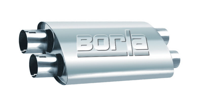 Borla 2.50in Dual In/Out 19in x 9.5in x 4in PRO-XS Muffler