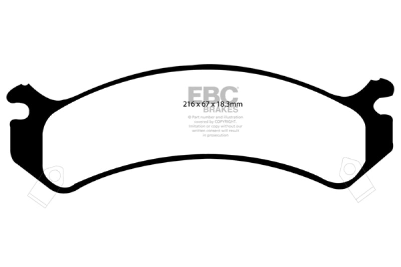 
                      
                        EBC 01-05 Cadillac Deville 4.6 HD Yellowstuff Front Brake Pads
                      
                    