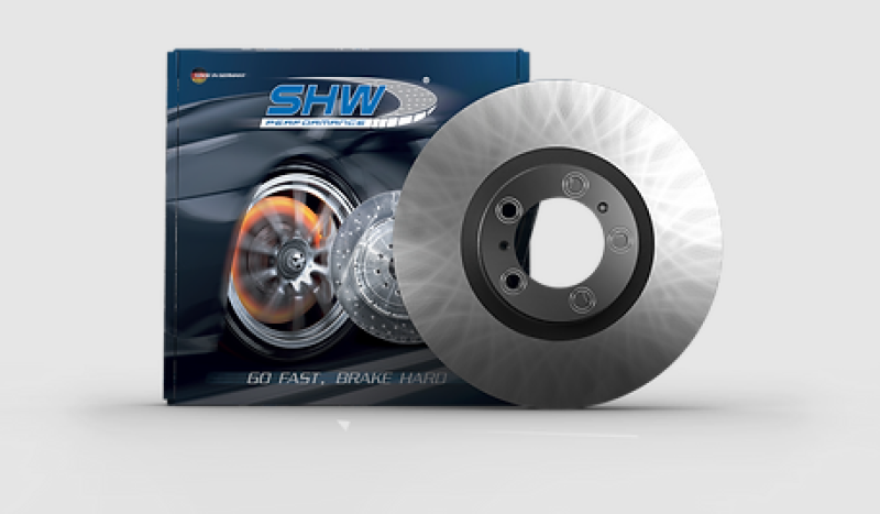 SHW 03-20 Bentley Continental GT 6.0L Rear Smooth Monobloc Brake Rotor (4E0615601L)