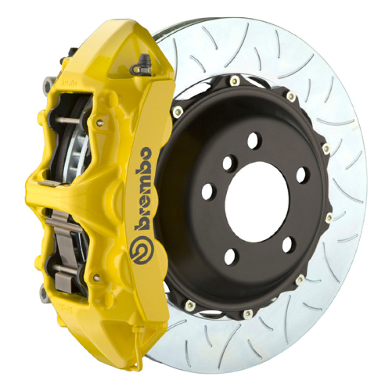 Brembo 01-04 996 C4S Front GT BBK 6 Piston Cast 380x34 2pc Rotor Slotted Type3-Yellow