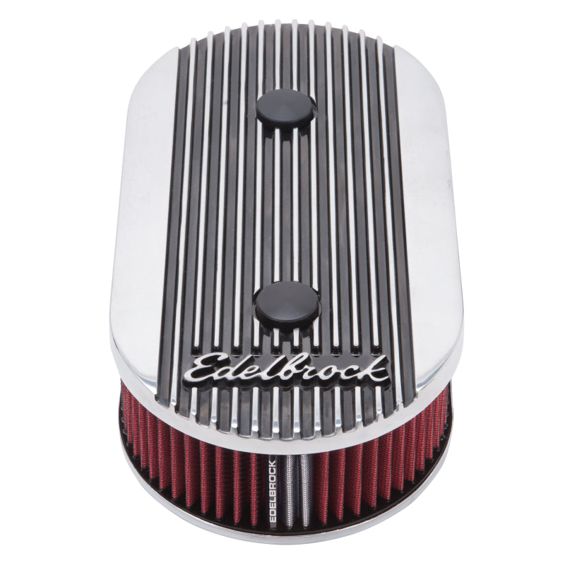 
                      
                        Edelbrock Air Cleaner Elite II Oval Dual-Quad Carbs 2 5In Red Element Polished
                      
                    