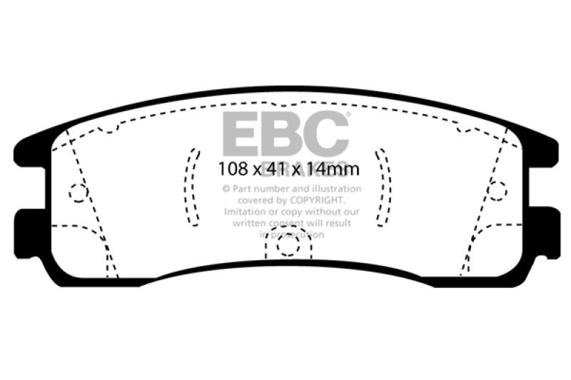 
                      
                        EBC 08-09 Buick Allure (Canada) 5.3 Redstuff Rear Brake Pads
                      
                    